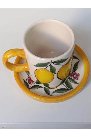 Lexroo El Yapımı Kupa Bardak 100ml Seramik Hand Made El Yapimi Çok Renkli