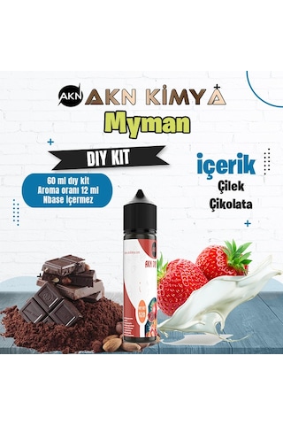 One Hit Wonder Myman Dıy Kit Çilek Çikolata Gıda Aroması %20 Oranda Aroma İçerir Hazır Değildir 60 Ml