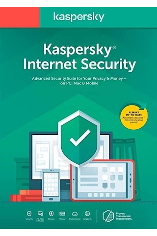 Kaspersky Internet Security Virüs Programı 2022 4 Kullanıcı 1 Yıl