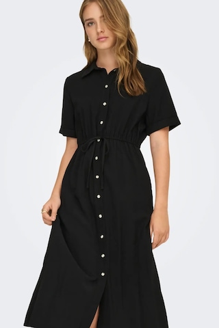 Only Kadın Onlarıs Beli Lasitkli Ve İpli Kısa Kollu Uzun Elbise 15364144 Siyah