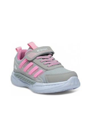 Ndrops 023-25 Anorak Anatomik Kız Çocuk Sneaker Buz Pembe 26-30 Gri