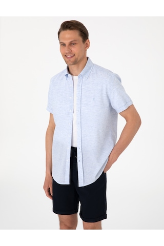 Pierre Cardin Erkek Açık Mavi Gömlek Kısa Kollu 50307067-vr003 Açik Mavi