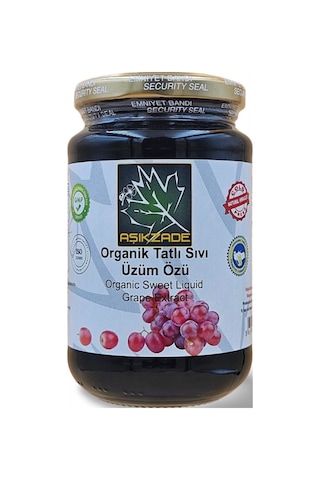 Aşıkzade Organik Tatlı Sıvı Üzüm Özü 370ml 480 G
