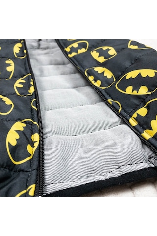 Momikon Erkek Çocuk Batman Desenli Kapüşonlu Şişme Yelek