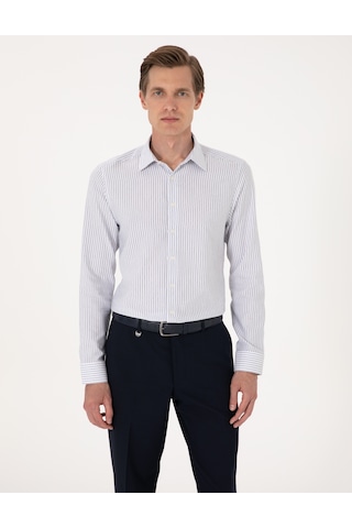 Pierre Cardin Erkek Mavi Gömlek Desenli 50307135-vr036 Mavi