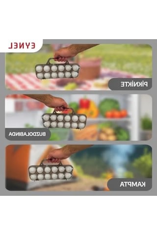 12'li Yumurtalık Taşıma Kutusu, Şeffaf, Pratik Tasarım Açık Kahverengi