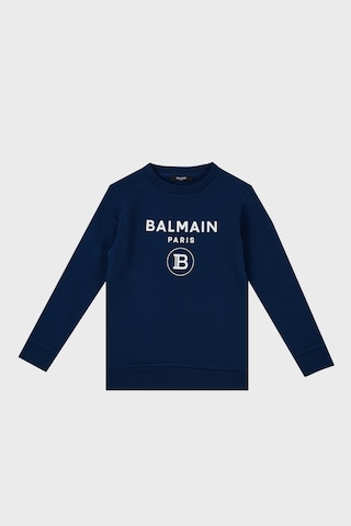 Balmain Çocuk Sweat 6m4760 Mx270 621 Saks Saks