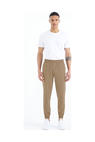 Tommy Life Bej Erkek Basic Cepli Bağcıklı Rahat Form Lastik Paça Eşofman Altı - 84826 Bej