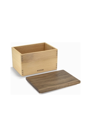 Woodsaka Model 3 Mutfak İçin Saklama Kabı Gürgen Ceviz