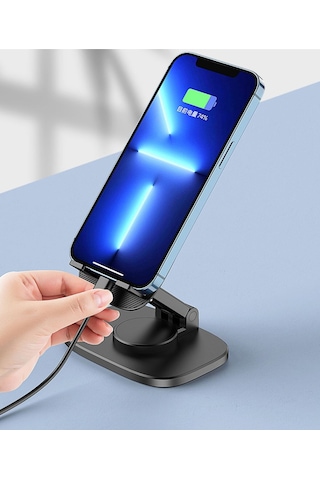 360 Derece Dönen Tablet Ve Telefon Standı Masaüstü Açılır Katlanır Mini Telefon Tablet Tutucu