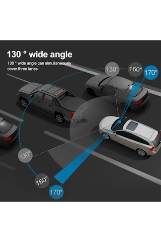 Zilinn Araç Kamerası Wifi Hd 2k 1440p, Araba Dvr İçin, Kablosuz Video Kaydedici Usb / Acc 24h, Park Modu
