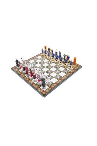 Mozaik - 718 - Desenli Katlanabilir Satranç Seddef36osm - Muratech - - Seddef36osm