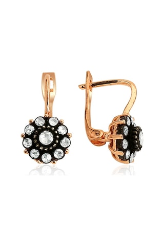 1.00 Karat Elmas Küpe Gül Model (Altin) Dorsay Pirlanta
