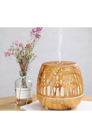 Moveevo 400ml 4 İşlevli Nemlendirici Temizleyici, Aromaterapi Dağıtıcı, Gece Lambası, Otomatik Kapanma Ve Zamanlayıcı Au Şarj Aleti