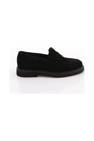 Dgn 1234 Erkek Loafer Ayakkabi Siyah Süet