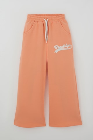 Breeze Kız Çocuk Pantolonlu Takım Brooklyn Yazı Baskılı Bağcıklı 8-14 Yaş, Ekru