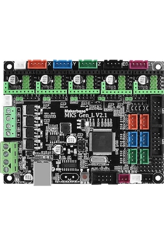 Makerbase Mks Gen L V2.1 3d Yazıcı Kontrol Kartı Lazer Cnc 5x Step Motor Sürücü Ramps A4988 Drv8825
