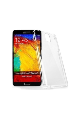 Kvy Samsung Galaxy Uyumlu Note 3 Kamera Korumalı Süper Silikon Kılıf