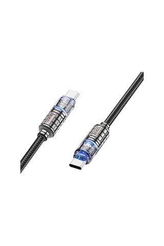 Hoco U122 Kristal Uç 60W Type-c To Hızlı Data Ve Şarj Kablosu