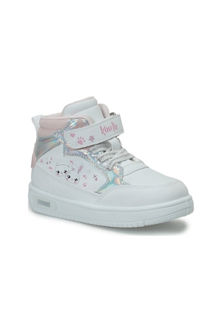 Kinetix Drep Hı B Beyaz Kız Çocuk High Sneaker Beyaz-a Pembe