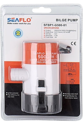 Seaflo Sr12202 Sintine Dalgıç Pompa 12v 1100 Gph