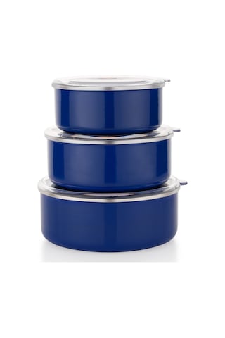 Schafer Komfort 3 Lü Saklama Kabı Seti 6 Parça-lacivert Çok Renkli