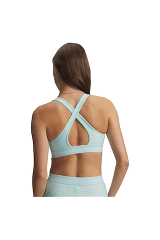 A1361034-703 Under Armour Crossback Mid Bra Kadın Büstiyer Açık Mavi A1361034-703