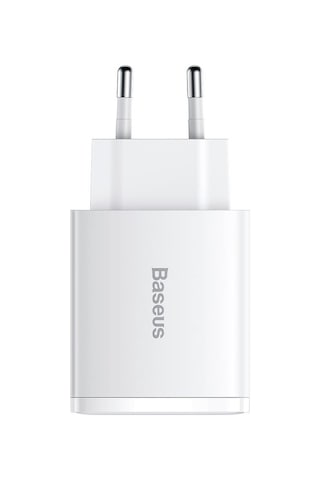 Baseus Compact Qc 30w Duvar Şarj Cıhazı Çıkış :2xusb 1xtype-c Beyaz Ccxj-e02