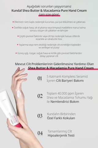 Kundal Shea Butter & Macadamia Cherry Blossom Pure Hand Cream 50 ML