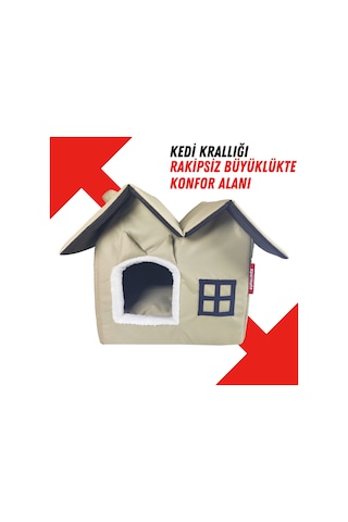 Xpermate Pet Villa Kedi Evi Kedi Villası Kedi Kulübesi