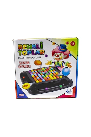 Renkli Toplar Şeker Oyunu Eğitici Eşleştirme Oyunu