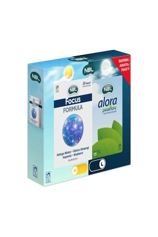 Nbl Focus Formula 30 Tablet + Nbl Alora Passiflora 30 Tablet İndirimli Avantaj Paketi