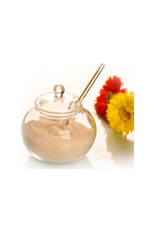 250 Ml Cam Kavanoz Şeker Baharat Ev Şeker Kase Cuencos De Vidrio Saleros De Cocina Şeffaf Kristal Jar Şeker Kase Şeker Saleros De Cocina Şeker Bowlglass Şeker 3 Kaşık Klipsli
