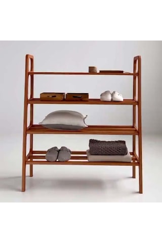 Woodesk Bridge, Ahşap, Ayakkabılık, Kitaplık, Raf Sistemi, Bambu