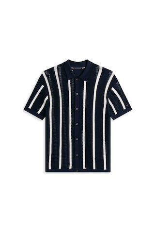 Tommy Hilfiger Vertıcal Strıpe Open, 0fa Lacivert Erkek Kazak