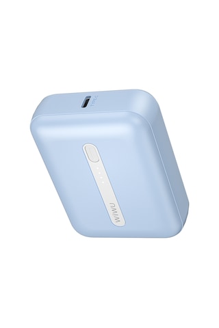 Wiwu Wi-p033 Led Işık Göstergeli 10000 mah Taşınabilir Mini Powerbank Mavi