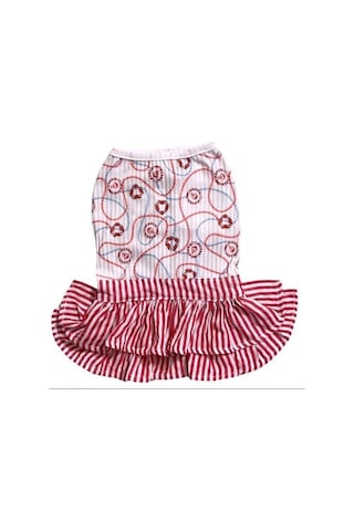 Gedyco Navy Red Küçük Irk Köpek Elbisesi