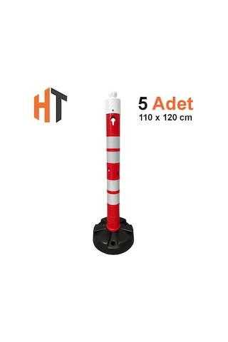 Uyarı Dikmesi 11x120 Cm - Kauçuk Tabanlı 5'li Set
