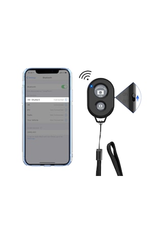 Zttopo Akıllı Telefonlar İçin Kablosuz Kamera Uzaktan Deklanşörü 2 Paket , Kablosuz Telefon Kamerası Uzaktan Kumanda İphone/android Cep Telefonu İle Uyumlu - Bilek Kayışı Dahildir Siyah Ve Mavi Sku: