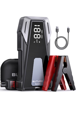 Buture BETA02 2500A 21800mah Taşınabilir Akü Takviye Kiti (Çanta + Led Lamba + Powerbank)