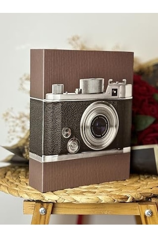 Rabsev Fotoğraf Albümü 10x15cm 200 Lük Renkli Fotoğraf Makinesi Desenli Anı Albümü