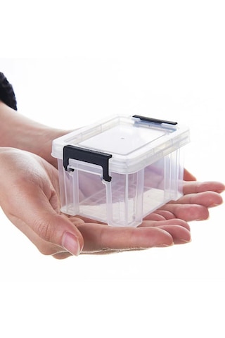 Schulzz Şeffaf 8,5 X 6,5 X 5 Cm Mini Takı Saklama Kutusu Şeffaf