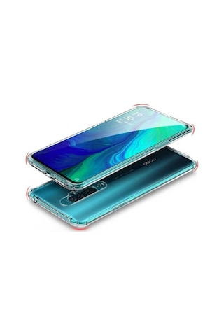 Oppo A9 2020 Kılıf Zore Nitro Anti Shock Silikon Renksiz
