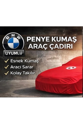 Bmw E36 Kasa Kırmızı Bmw Logolu Araç Çadırı
