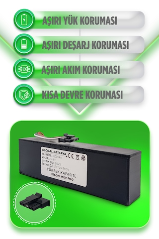 Xiaomi Vacuum Mop Pro Batarya 3500mah Yüksek Kapasite