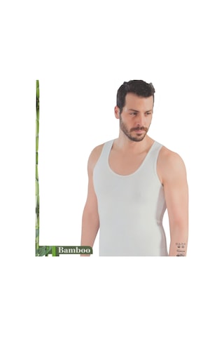 5 Adet Erkek Büyük Beden Battal Boy Atlet Beyaz 001