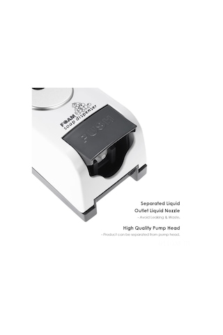 Ximistore9 Beyaz 500ml Duvar Tipi Köpük Sabun Dağıtıcı - Ev, Otel, Banyo Kullanıma Uygun, Dolu Miktarı Gösteren, Yeniden Doldurulabilir Abs Malzeme Beyaz