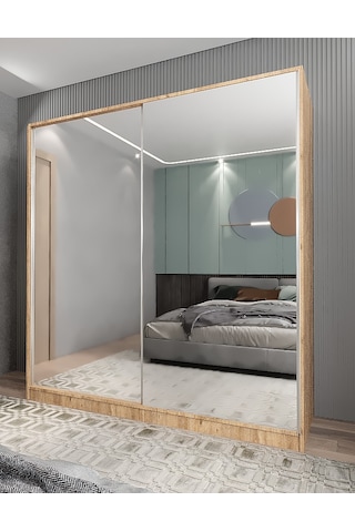 Bodrum Sürgü Kapaklı Dolap Gardırop Çam