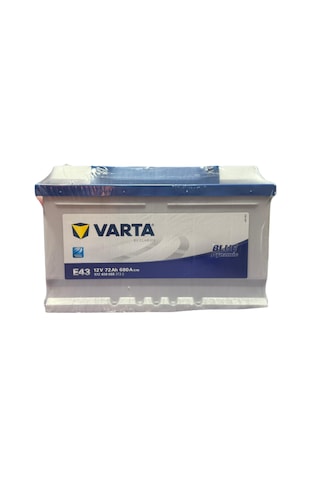 Montaj Dahil E43 12v 72 Amper Varta Alçak Tip Akü 680a Yerinde Değişim Servis 70-75 Ah Arasi Iade Edecegim-