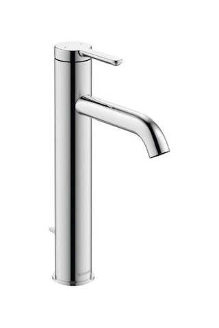 Duravit - C.1 Tezgah Üstü Lavabo Bataryası L Boy Sifon Kumandalı - C11030001010- Krom